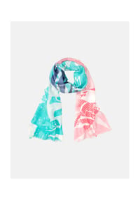 olsen - Schal mit frischem Print - Light Turquoise