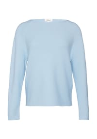 s.Oliver - Pullover, Rollsaum, U-Boot-Ausschnitt, für Damen - 0210 WHITE