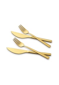 ECHTWERK® - Pizzabesteck-Set 4-tlg - Braun