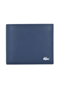 LACOSTE Core Essentials - Herren Geldbörse, echtes Leder - M Billfold Coin, schwarz - Blau