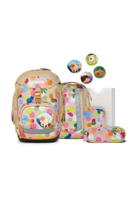 ergobag PACK - Schulranzen-Set, 6-teilig - FLOWER POWBÄR