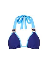 MODA MINX - Bikini-Top im tollen Kontrast-Design - Navy