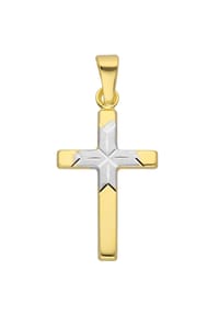 Adelia's - Damen Gold Schmuck 333 Gold Kreuz Anhänger - gold