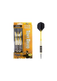 COFI - Formula Sports Tony David Black Brass Dartset 25g Steeldarts - Schwarz OneSize