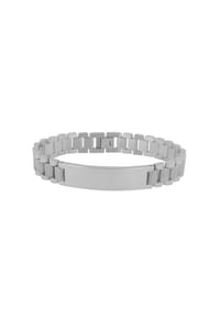 Adelia's Bold Style - Armband – Gliederarmband aus Edelstahl 20,5 cm - silber