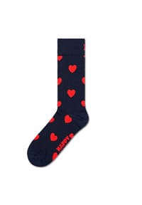 HAPPY SOCKS - Unisex Socken - Love, Valentinstag, Geschenkbox - Heart Socks Navy