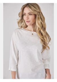 LIEBLINGSSTÜCK - Damen T-Shirt aus Baumwoll-Modal-Mix CissiL - 110-offwhite