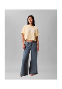 Calvin Klein Jeans - T-Shirt, Baumwolle, für Damen - ZRK  WHITE