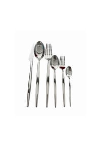 SCHÄFER ELEKTRONIK - 45 tlg. Menübesteck-Set in Silber aus hochwertigem 18/10-Edelstahl - Silber OneSize