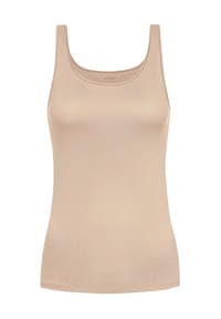 mey - Emotion Top, U-Ausschnitt, nahtlos, für Damen - 376 CREAM TAN