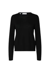 SELECTED FEMME - Wollpullover "Thea", Rippbündchen, für Damen - 179099 BLACK