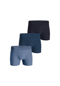 BJÖRN BORG - Herren Boxershorts, 3er Pack - Cotton Stretch Trunks, Big Logo, Unterhose, Baumwolle - Blau