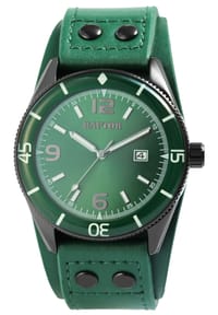 RAPTOR Raptor - Herren Quarz Armbanduhr Gabin mit Lederarmband - 3 ATM - Mineralglas - blau-silber