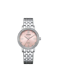 CITIZEN® DAU ELEGANCE - Damen Armbanduhr "EL3100-55W", Diamanten - SILBER