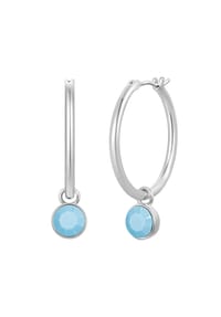 Luluandjane - Creolen Glaskristall hellblau - silber