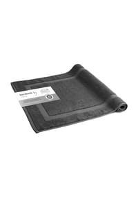 herzbach home - Badvorleger Spa 50x80 cm 1000g/m², Premium-Qualität, 100% Baumwolle, mit Bordüre - Anthrazit