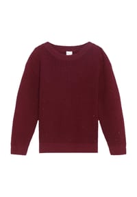 MANGUUN - Strickpullover, Rundhalsausschnitt, für Kinder - 2 RED