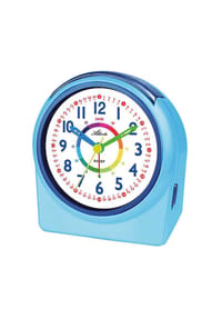 Atlanta by PARAGON - Kinderwecker ohne Ticken mit Licht & Snooze - 2137/5 (blau) - Blau