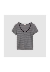 Levi's® - T-Shirt, U-Ausschnitt, für Damen - 04 SCHWARZ