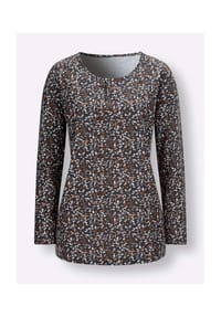 Sieh an! - Langarm-Shirt - marine-rauchblau-bedruckt