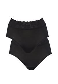 CALIDA - Damen Midislip, 2er-Pack Iconics - schwarz