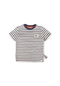 sigikid® - T-Shirt Ahoi Little Pirate ,  für Kinder - Blau gestreift