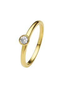 ONE ELEMENT Timeless Diamonds - 0.15 ct Diamant Brillant Ring aus 585 Gelbgold - gold