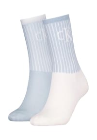 Calvin Klein - Socken, 2er-Pack, verstärkte Belastungszonen, für Damen - 001  BLACK