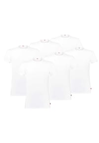 Levi's® - Herren T-Shirts, 6er Pack - Rundhals, Kurzarm, einfarbig - Schwarz