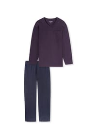 SCHIESSER - Schlafanzug Comfort Essentials - 845 EISBLAU