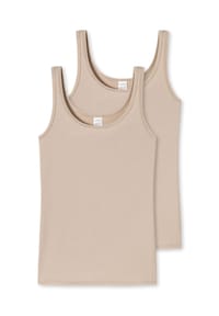 SCHIESSER - Modal Essentials Unterhemd, 2er-Pack, Single-Jersey, für Damen - 000 SCHWARZ