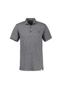 LERROS - Poloshirt aus Baumwoll-Leinen-Mix in moderner 2-Tone-Optik - CLASSIC NAVY