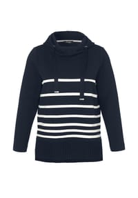 frapp - Sweatshirt in Große Größen - black / offwhite