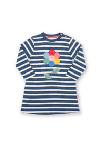 KITE - Kinder Fab Flower Sweatkleid Bio-Baumwolle - blau