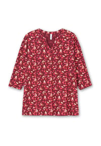 sheego - 3/4-Arm-Shirt - weinrot-gemustert