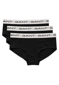 GANT - Mädchen Slips, 3er Pack - HIPSTER BRIEFS 3-PACK, Hüftslip, Cotton Stretch - Grau