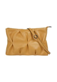 Cluty - Umhängetasche Echt Leder, Made In Italy - braun