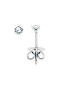 Adelia's - Adelia's Damen Solitär Ohrstecker Ohrringe 585 Weißgold ( 14K ) mit 2 Brillanten ( 0,1 ct ) - silber