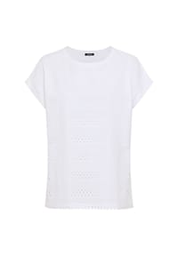olsen - T-Shirt, Baumwolle, für Damen - 10000 WHITE