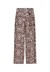 CARTOON - Palazzo-Hose mit Gummizug - Patch Brown/Cream
