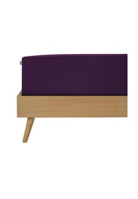 SCHIESSER - Spannbettlaken Flexi aus Baumwolle und Elasthan für extra hohe Matratzen - Aubergine