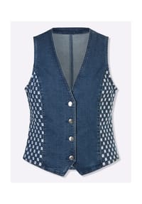 Sieh an! - Jeans-Weste - blue-stone-washed