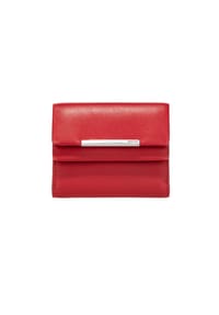 Maître - BELG Geldbörse, Leder, Druckknopf, uni, für Damen - 101 OFFWHITE