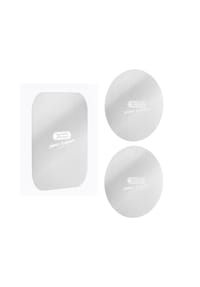 COFI - 3-teiliges XO Y2 Metallplatten-Set Silber für magnetische Autohalter - Transparent