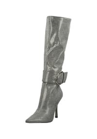 STEVE MADDEN - Lederimitat Stiefel - Silber
