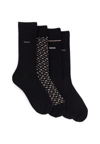 HUGO RED - Socken, 4er-Pack, für Herren - 001 BLACK