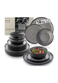 SÄNGER Steingut Geschirrserie Sydney - Sydney - Grau - Dessertteller Set Sydney  6 teilig