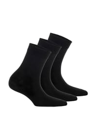 Tamaris - Damen Socken, 3er Pack - Comfort Cotton Socks, Crew Socken, einfarbig - Grau