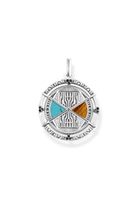 Thomas Sabo - Rebel at heart Anhänger Talisman Türkis und Tigerauge - silberfarben