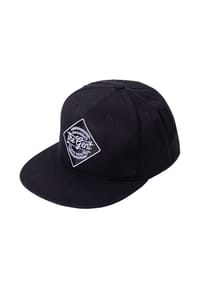 KING KEROSIN - Snapback Cap mit Front-Stickerei The Gent - schwarz